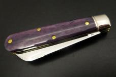 1/83 Great Eastern Cutlery Northfield #14 Purple Phlox Smooth Bone Gentlemen's Jack GEC 143223