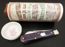 1/83 Great Eastern Cutlery Northfield #14 Purple Phlox Smooth Bone Gentlemen's Jack GEC 143223