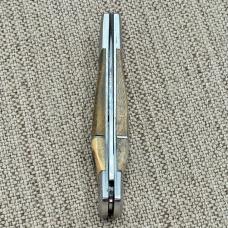 Elk Ridge Drop Point 5 1/8" Overall Lockback Knife Wood/ Stag Handle ER-127MSW