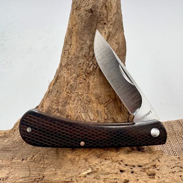 RoseCraft Blades Overall Creek Farm Hand Black Sandalwood RCT022-BSW Knife