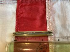 Bulldog Brand HAND MADE 2 Blade Pen Knife w/ Fiery Gold Lip Pearl Handles -NOS & Mint