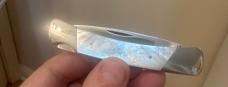 Buck 501 Lockback w/ Beautiful Mother of Pearl Handles.  Mint Condition!