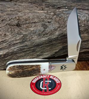 RoseCraft Blades Stag Otter Creek Barlow RCT020-STG D2 Clip Point Blade