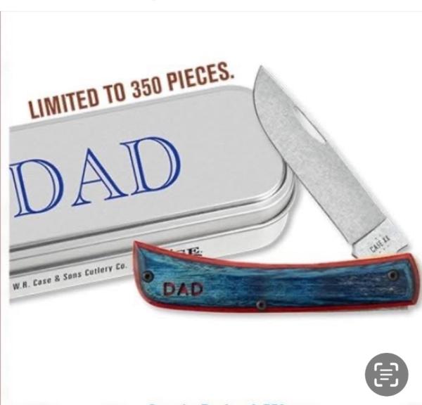 Case XX Fathers Day Crossroads knife. New in original tin. Never opened 1/350