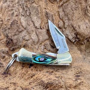 Abalone Rough Rider 1" Miniature Folder w/Loop for Necklace/Keyring RR172 NIB