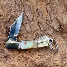 Abalone Rough Rider 1" Miniature Folder w/Loop for Necklace/Keyring RR172 NIB