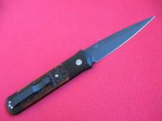 Early Pro-Tech 962 Godfather - Amber Jigged Bone ProTech Switchblade Knife - New In Box !