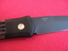 Early Pro-Tech 962 Godfather - Amber Jigged Bone ProTech Switchblade Knife - New In Box !