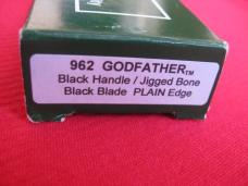 Early Pro-Tech 962 Godfather - Amber Jigged Bone ProTech Switchblade Knife - New In Box !