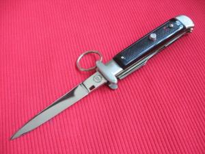 Vintage French Cartailler-Deluc 4 Blade Ring Pull Stiletto Switchblade Knife - New in Box.