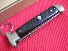 Vintage French Cartailler-Deluc 4 Blade Ring Pull Stiletto Switchblade Knife - New in Box.