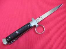 Vintage French Cartailler-Deluc 4 Blade Ring Pull Stiletto Switchblade Knife - New in Box.
