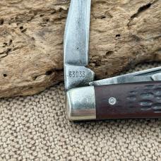 Case XX USA 63033 Vintage 3 Blade Jr Stockman 1965-1969 Folding Pocket Knife 154
