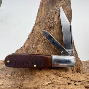 Camillus N.Y. Vtg Barlow USA 51 Folding 2 Blade Pocket Knife Sawcut Handle (164)