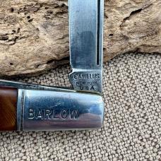 Camillus N.Y. Vtg Barlow USA 51 Folding 2 Blade Pocket Knife Sawcut Handle (164)