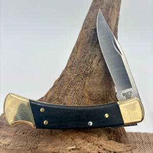 Buck 110 USA 2023 Clip Point Lock Back Hunting Wood Handle Folding Knife (177)
