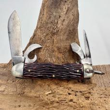 Imperial Prov. RI Boy Scout Knife Vintage USA 1950-1960’s 4 Blade Camp (182)