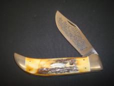 Case XX 5172 SSP Scroll 3 Dot (1977) Stag Clasp 5 1/2"