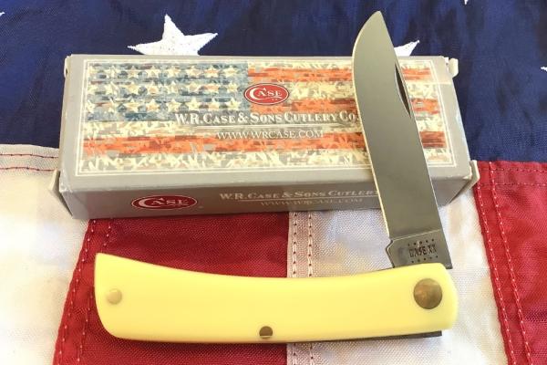 Case xx 3 & 3/4” Sod Buster Jr (MDL# 3137) Knife with Yellow Synthetic Handles -NOS in Orig box