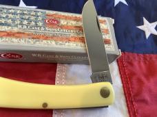 Case xx 3 & 3/4” Sod Buster Jr (MDL# 3137) Knife with Yellow Synthetic Handles -NOS in Orig box