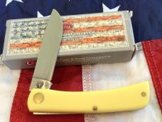 Case xx 3 & 3/4” Sod Buster Jr (MDL# 3137) Knife with Yellow Synthetic Handles -NOS in Orig box