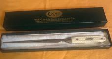 2002 Case XX Natural Bone Script Shield Letter Opener.  Never used and in Mint Condition!