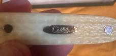 2002 Case XX Natural Bone Script Shield Letter Opener.  Never used and in Mint Condition!