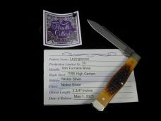 Titusville Cutlery Iron Furnace Jigged Bone Lexingtonian Coffin Jack Knife Rare 1 of 30 COA USA Made