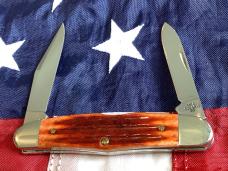 Case xx Collectors Club Life Member 2010 Half Whittler (Mdl# 62046 1/2) w/ Orangish Bone Handles