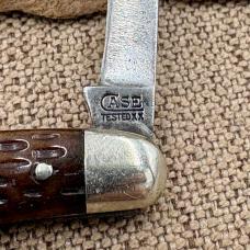 CASE TESTED XX RARE USA VINTAGE GREENBONE MUSKRAT POCKET KNIFE 1920-40 (139)