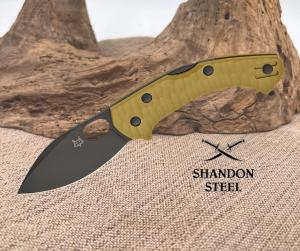 Fox Zero 2.0 Lockback Folding Knife 2.75 Becut Steel Blade OD Green FRN Handle