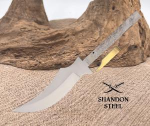 Knife Making 55quot Clip Point Skinner Blade BL618 Carbon Steel Overall 10quot NIB