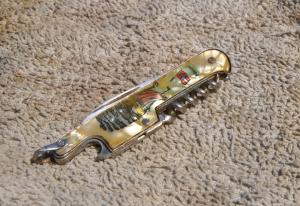 Norway Made In Germany Souvenir Bartender Bail Cracked Ice Viking Ship Scene Great Snap Bail 3"Close