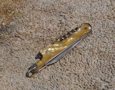 Norway Made In Germany Souvenir Bartender Bail Cracked Ice Viking Ship Scene Great Snap Bail 3"Close