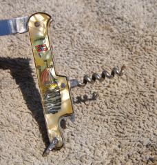 Norway Made In Germany Souvenir Bartender Bail Cracked Ice Viking Ship Scene Great Snap Bail 3"Close