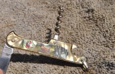 Norway Made In Germany Souvenir Bartender Bail Cracked Ice Viking Ship Scene Great Snap Bail 3"Close