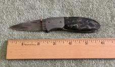 Custom Frank J Dilluvio Damascus Liner Lock Knife Mint