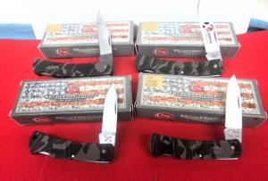 CASE XX CAMO two 3quot 225L two 3-12quot LT 1405L SS WITH BOXES UNUSED FROM STORAGE