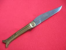 Made in India 9" Brass Leverlock Switchblade Knife