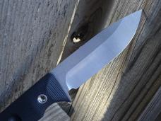 Medford San-Pro Series Fixed Blade Knife Black G-10 3V Blade Leather Sheath - New