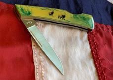 Case xx 1984 Medium Lockback (mdl# 059L SS) w/ Migrating Elk Synthetic Handles -NOS