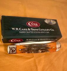 2006 Case XX Autumn Orange Vintage Bone Trapper. Shepherd Hills Club Exclusive w/Serial # & Scrolls.