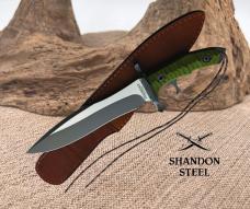 Rambo Last Blood Heartstopper 15" Bowie Fixed Blade Knife w Sheath NIB RB9415