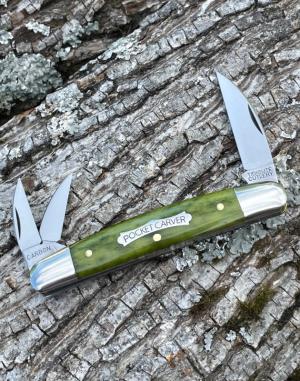 GEC TIDIOUTE 620324 SMOOTH GREEN BANANA BONE POCKET CARVER