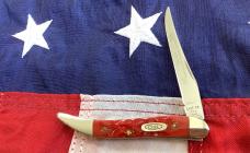 Case xx 1989 Centennial 3” Small Toothpick w/ Sweet Red Bone Handles -NOS