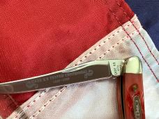Case xx 1989 Centennial 3” Small Toothpick w/ Sweet Red Bone Handles -NOS