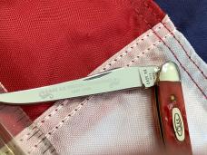 Case xx 1989 Centennial 3” Small Toothpick w/ Sweet Red Bone Handles -NOS