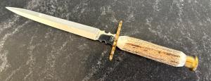 Beautiful Graham Clayton Digby's Stag Fixed Blade Knife, Sheffield England