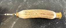Beautiful Graham Clayton Digby's Stag Fixed Blade Knife, Sheffield England