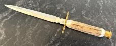 Beautiful Graham Clayton Digby's Stag Fixed Blade Knife, Sheffield England